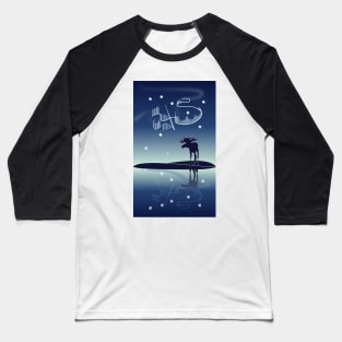 Water reflection Northern lights Baseball T-Shirt